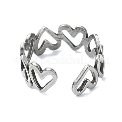 Anelli polsini in acciaio inossidabile 304&nbsp;RJEW-M019-43P