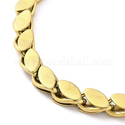 304 Edelstahl-Pferdeaugen-Gliederkettenarmbänder für Damen&nbsp;BJEW-G712-11G