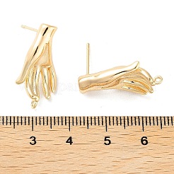 Messing Ohrstecker Zubehör&nbsp;KK-E107-10G