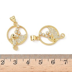 Ottone micro spianare pendenti zirconi&nbsp;KK-S337-03G