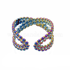 Anneaux de manchette croisés&nbsp;RJEW-N038-004