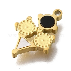 Ionenplattierung (IP) 304 Edelstahl manuelle Polieranhänger&nbsp;STAS-M059-02G-04