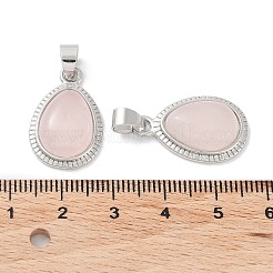 Pendentifs de quartz rose naturel&nbsp;G-M405-05P-02