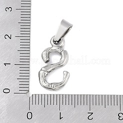 Pendentifs en acier inoxydable 304 anti-ternissement&nbsp;STAS-F235-01P-S