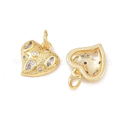 Pendentifs en laiton zircon cubique transparent&nbsp;KK-G544-05G-02