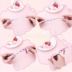Fai da te set di penne con perline personalizzate per San Valentino&nbsp;DIY-YW0012-95