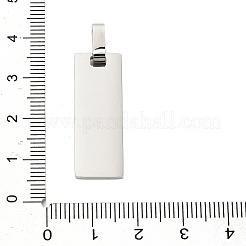 Blanko-Anhänger aus Edelstahl 304 zum Prägen&nbsp;STAS-Z126-03P-02