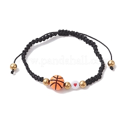 Ensemble de bracelets en perles tressées en acrylique et alliage&nbsp;BJEW-JB10122