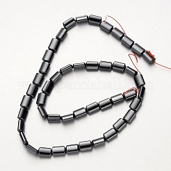 Chapelets de perle en hématite synthétique sans magnétique&nbsp;G-F300-01A-09