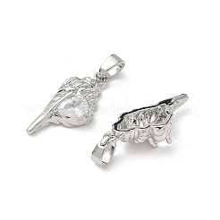 Colgante micropavé cubic zirconia de latón&nbsp;KK-I371-17P