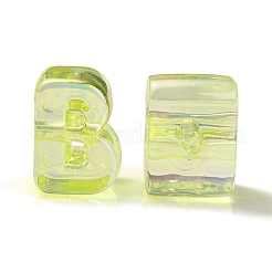 Placage uv perles acryliques irisées arc-en-ciel&nbsp;X1-OACR-C012-02B-1