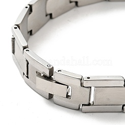 Anlaufgeschütztes Uhrenarmband aus 201 Edelstahl mit rechteckigem Querschnitt&nbsp;BJEW-H550-02P