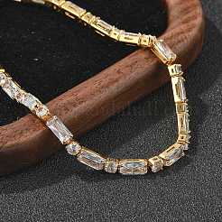Messing-Pavé-Armbänder mit klaren Zirkonia&nbsp;BJEW-YWC0002-02G