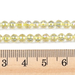 Galvanisieren transparente Glasperlen&nbsp;EGLA-B013-02A-FR12