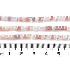 Galvanisierte Glasperlenstränge mit Farbverlauf&nbsp;GLAA-E042-05-B08