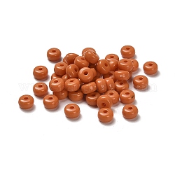 Undurchsichtige Säulenperlen aus Acryl, orange, 7x4 mm, Bohrung: 1.8 mm