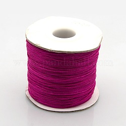 Hilo de nylon importado, de color rosa oscuro, 0.8mm, aproximamente 120 yardas / rodillo