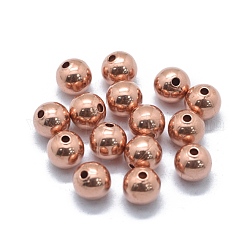 Perline in ottone, tondo, grezzo (non placcato), 8mm, Foro: 1.6 mm