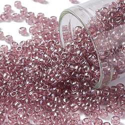 Toho perline rotonde, perline giapponesi, (110) ametista chiaro lucentezza trasparente, 8/0, 3mm, Foro: 1 mm, circa 1110pcs/50g