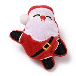 Spille in panno di lana a tema natalizio, con aghi di ferro, per i vestiti dello zaino, Babbo Natale, 82x64x27mm