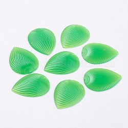 Cabochons in resina, lacrima, verde lime, 40x30x6mm