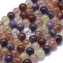 Fili di perle di auralite naturale 23, tondo, 8mm, Foro: 1 mm, circa 47pcs/filo, 15.75 pollice (40 cm)
