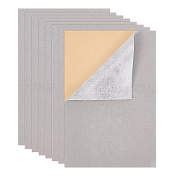 Tissu de flocage de bijoux, polyester, tissu autocollant, rectangle, gris clair, 29.5x20x0.07 cm, 20 pièces / kit