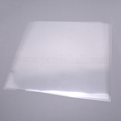 Film protecteur transparent de résistance à hautes températures de PVC, seul côté, carrée, clair, 30.5x30.5x0.01 cm