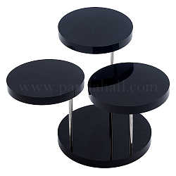 Acrylic Ring and Earring Displays, Black, 13.5x12.5x7.6cm