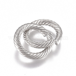 304 скрученные кольца из нержавеющей стали, открытые кольца прыжок, круглые кольца, цвет нержавеющей стали, 12 датчик, 13x2 мм, внутренний диаметр: 9 мм