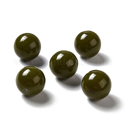 Perles de jade taiwan naturelles, pas de trous / non percés, ronde, 25~25.5mm