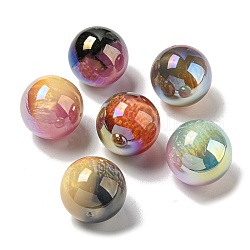 Perles acryliques opaques, ronde, couleur mixte, 25mm, Trou: 1.5mm
