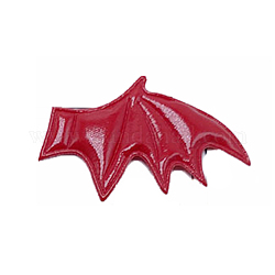 Imitation Leather Evil Wings Ornament Accessories, for DIY Hair Accessories, Halloween Theme Clothes, Right, Dark Red, 35x60mm