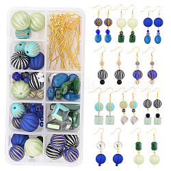 SUNNYCLUE DIY Dangle Earring Making Kits, Including Acrylic & Glass Beads, Iron Spacer Beads, Brass Earring Hooks, Golden