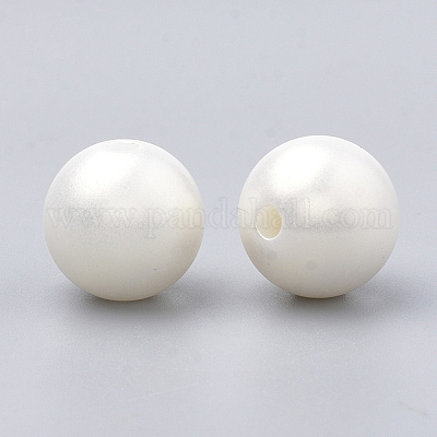 Spray gemalt Stil Acrylperlen&nbsp;X-MACR-T010-10mm-1