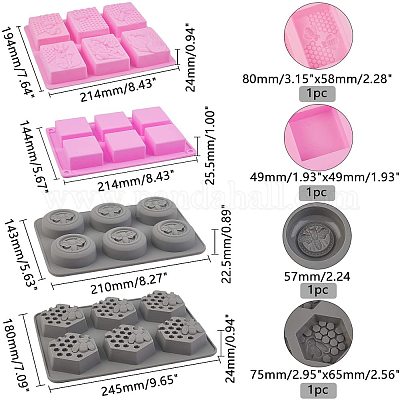 Shop AHANDMAKER Silicone Soap Molds for Jewelry Making - PandaHall Selected