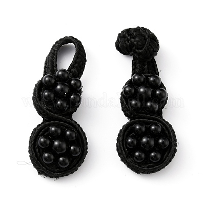 Handgemachte chinesische Frösche Knoten Tasten Sets&nbsp;AJEW-WH0258-261B-1
