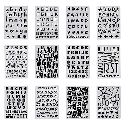 Plastic Letter Stencils In Craft Stencils & Templates for sale