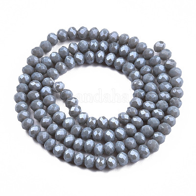 Chapelets de perles en verre électroplaqué&nbsp;EGLA-A034-P2mm-A16-1