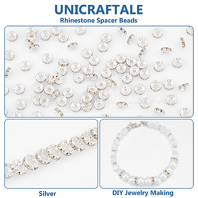 500 Stück Eisen-Strass-Abstandsperlen&nbsp;RB-UN0001-12-1