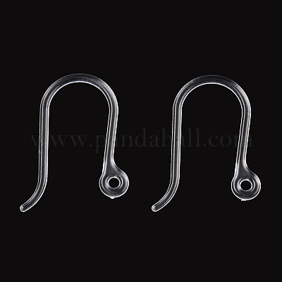 Stainless Steel Earring Hooks with Horizontal Loop - 20 gauge, 30