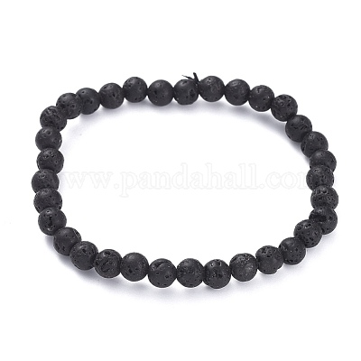 Wholesale Natural Lava Rock Beads Stretch Bracelets 