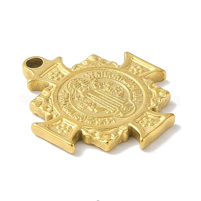 Collier Acier Inoxydable Doré Père Noël AIG-106 50cm