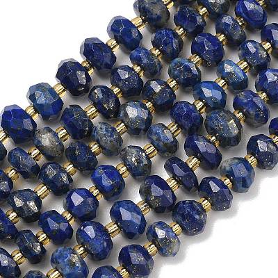 Natürlicher Lapislazuli Perlenstränge&nbsp;G-L642-J08-02-1