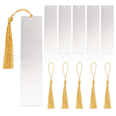 Wholesale FINGERINSPIRE 6 Set Metal Blank Bookmark with Hole Stainless  Steel Rectangle Bookmark with Gold Tassel DIY Blank Bookmarks Book Marks  Page Markers for Student Teacher Book Lover DIY Project Gift 