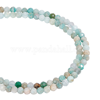 2 Strang natürliche Amazonit-Blumenperlen&nbsp;G-NB0004-59-1