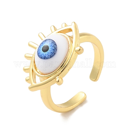 Акриловое кольцо-манжета с конским глазом RJEW-B042-04G-03-1