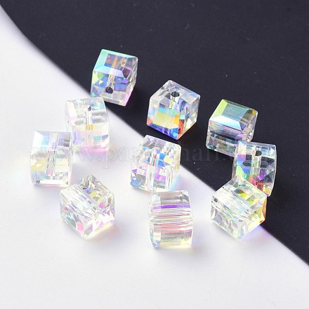 Abalorios de cristal austriaco de imitación SWAR-F074-6x6mm-32-1