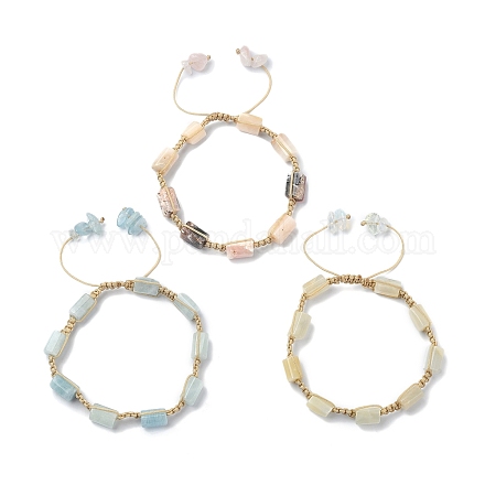 Ensemble de bracelets en perles tressées BJEW-TA00345-1