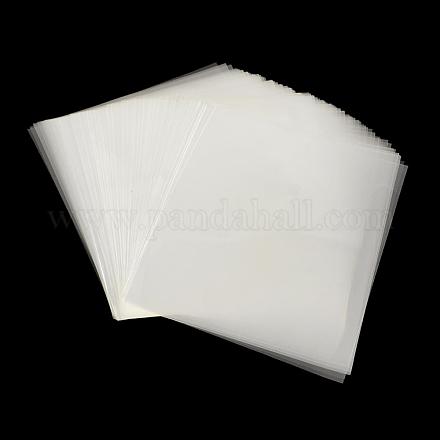 Láminas de plástico del opp rectángulo para la artesanía de esmalte OPC-R012-220-1